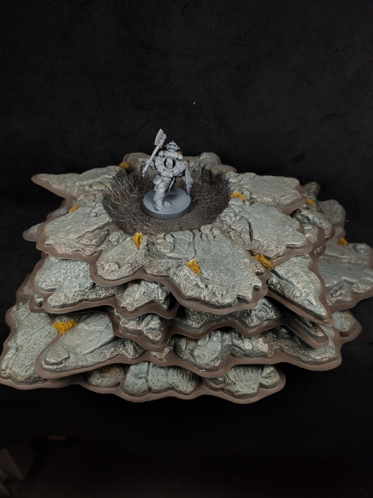 Warhammer 40K, OOP Crater Terrain Set, 5 Craters In Total