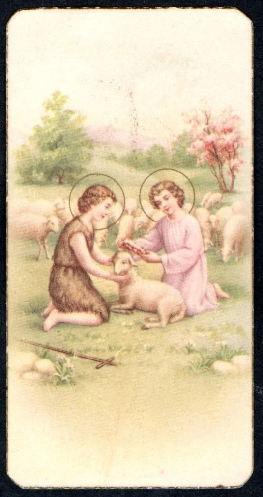 Holy card antique del Niño Jesus santino image pieuses estampa