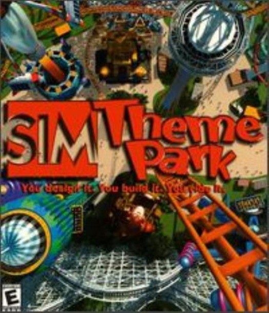 SimTheme Park PC CD build theme amusement rollercoaster rides simulation game!