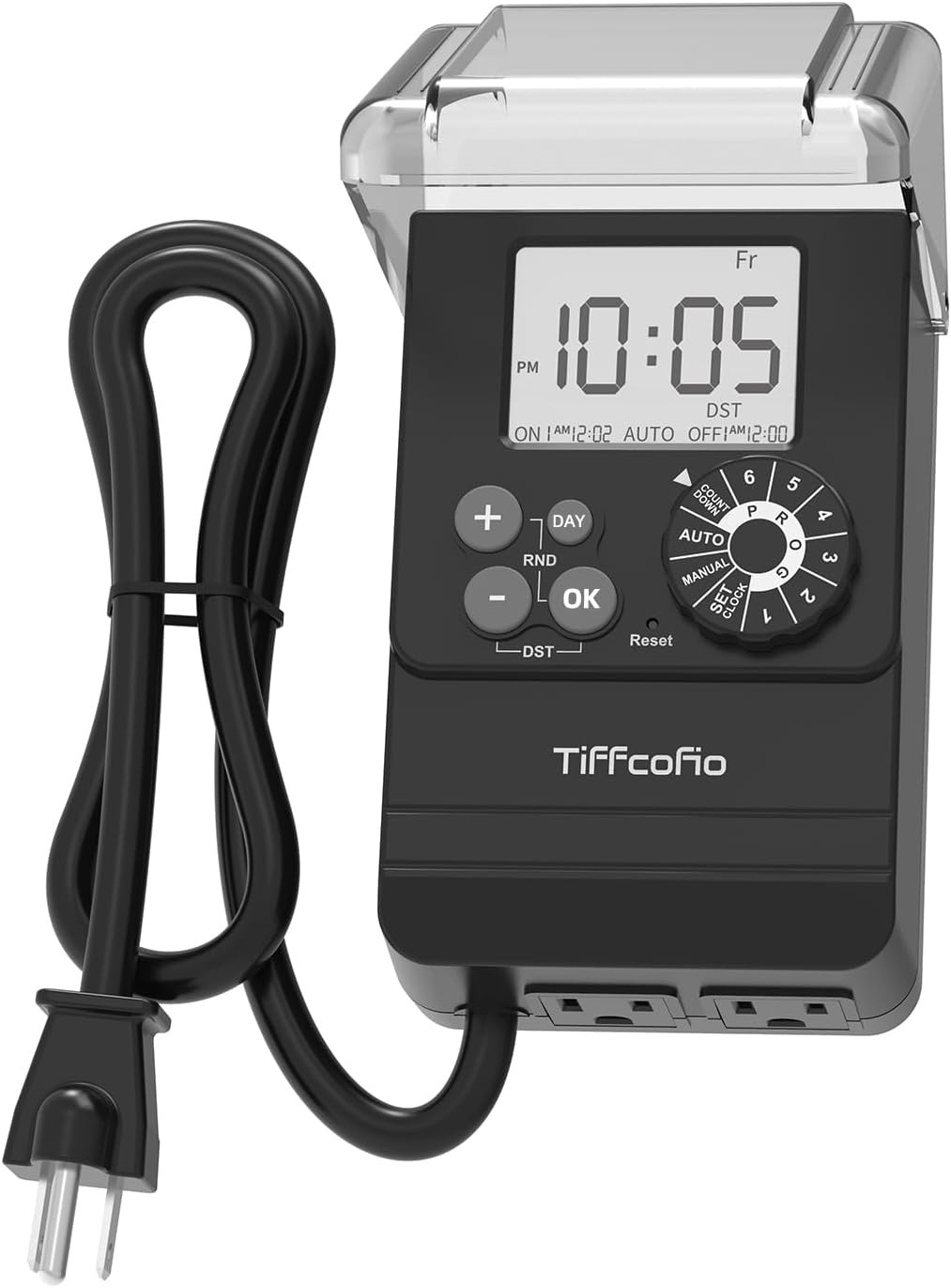 Tiffcofio New Digital Outdoor Timer Waterproof, Dial Programmable Method, Outdoo