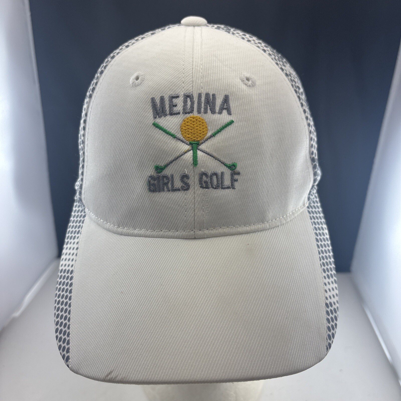 Medina Girls Golf Hat / Cap Adjustable Taylor White Free Shipping