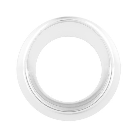 United Pacific 40708 Gauge Bezel Single, Pearl White, Small Gauge, with Visor