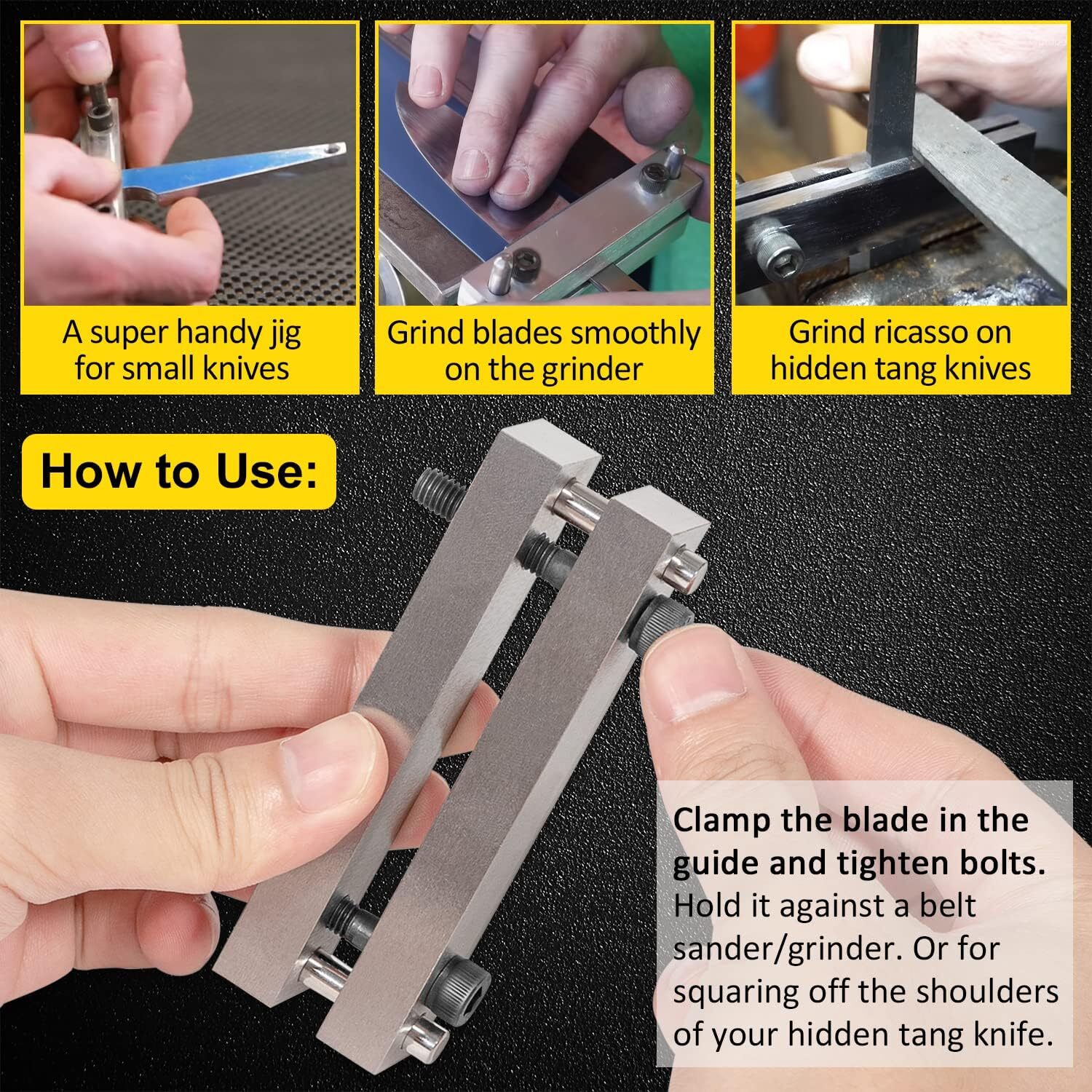 File Guide with Carbide Surface For Knife Making Fits Blade Width up to 2"