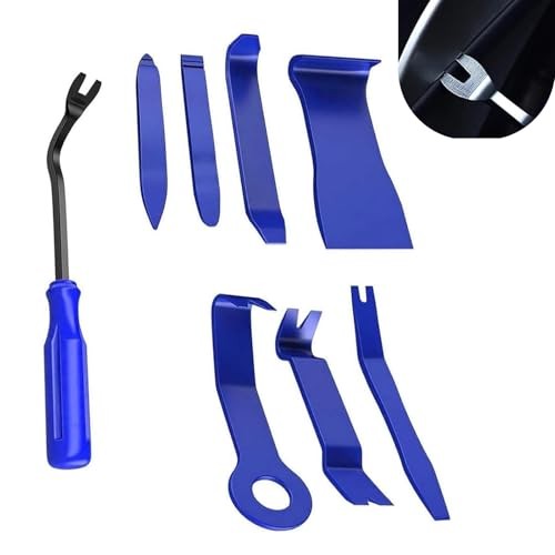 Auto Trim Removal Tool Kit, Car Door Clip Panel Removal Tools Set, 8 PCS Blue