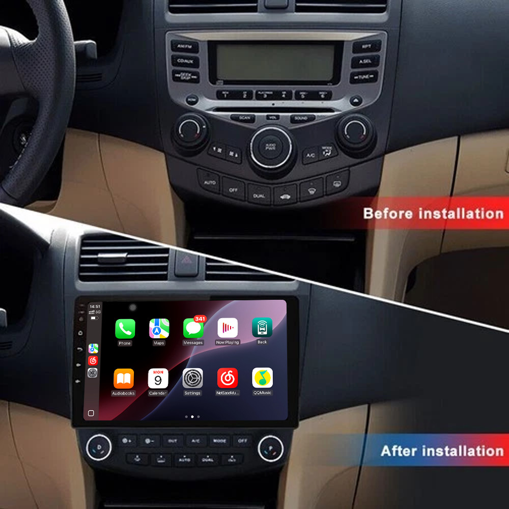 10" For Honda Accord 2003-2007 Car Stereo Radio Carplay Screen Multimedia GPS BT