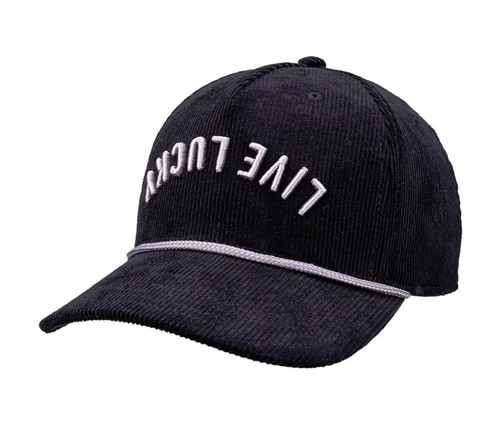 NEW Black Clover Live Lucky Cord Upside Down Luck 2 Black Snapback Golf Hat/Cap