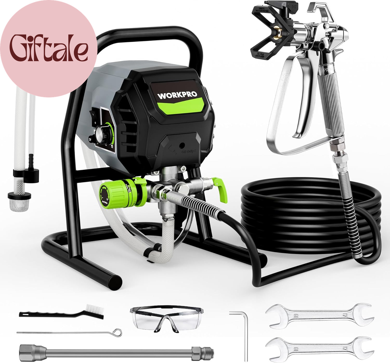 700W Airless Paint Sprayer, 2900PSI High Efficiency Thinning-Free Electric Paint