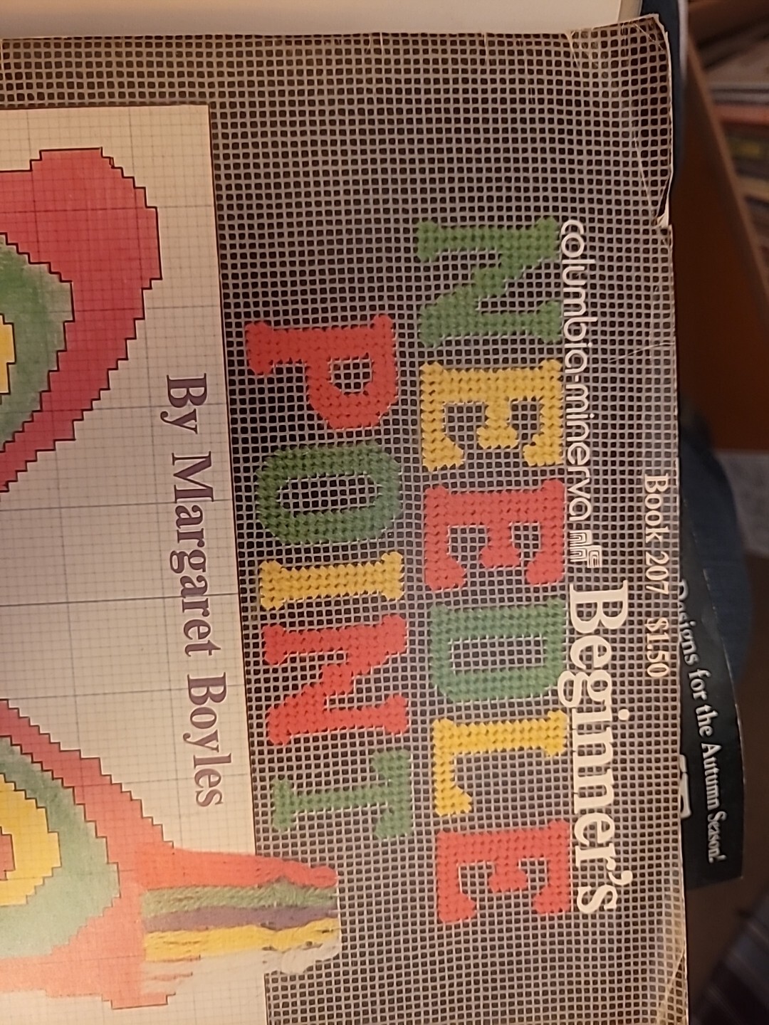 Columbia Minerva Beginner's Needle Point Pattern Book Boyle Yarn Craft NOTE: B2