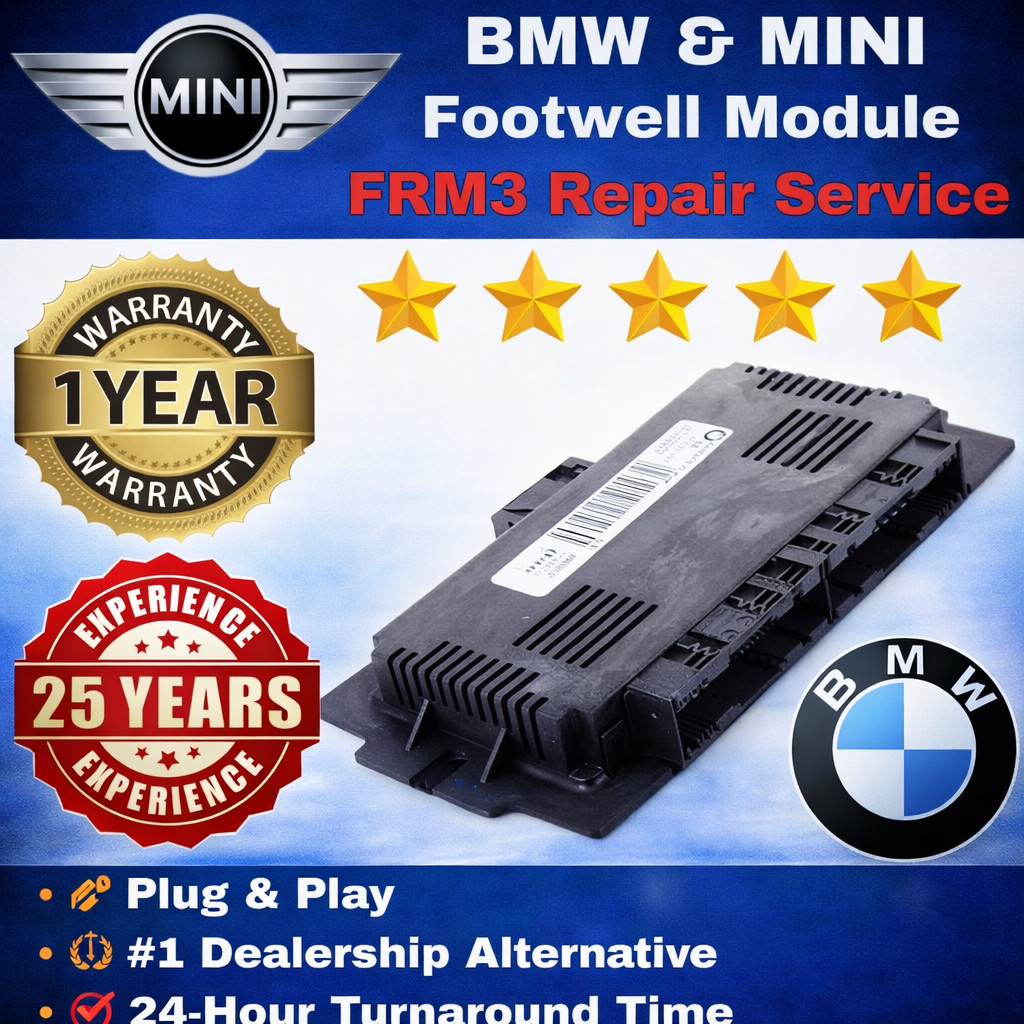 BMW MINI FRM3 FRM3R Footwell Module Repair Service Coded Plug & Play