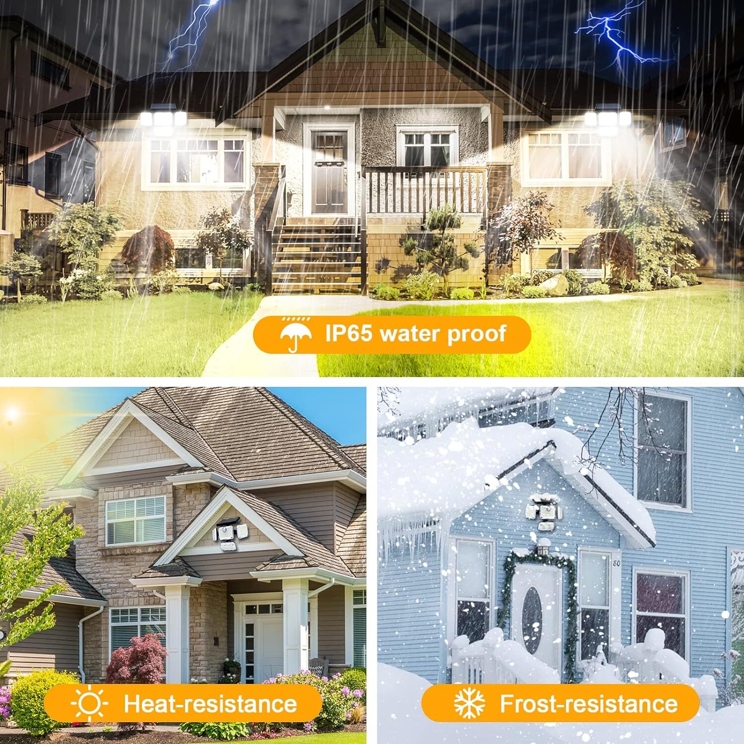 333 LED Solar Lights Outdoor 3000LM Waterproof Motion Sensor Security Wall Lamp