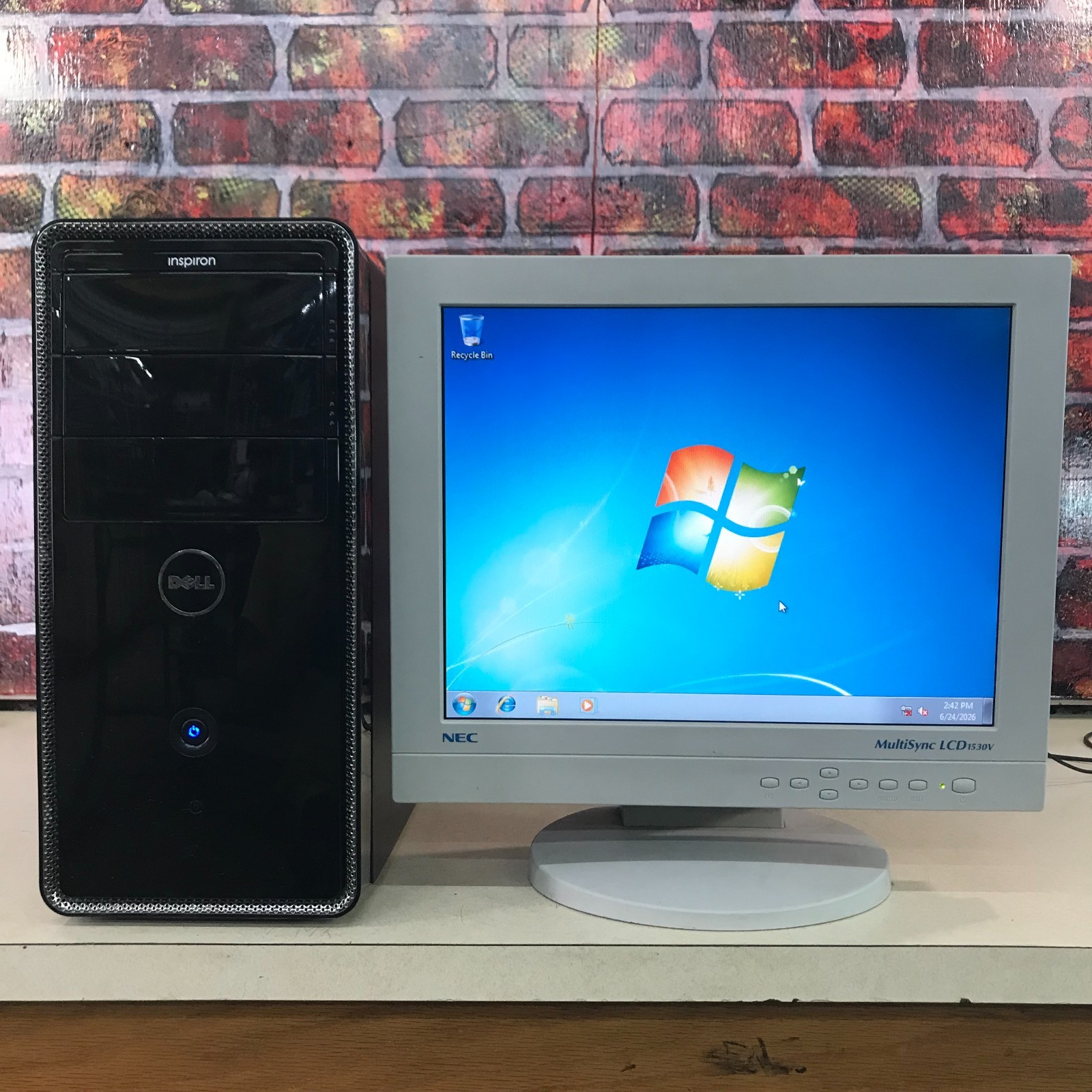 Dell Inspiron 580 PC Retro Gaming i5-650 3.2GHz 16GB RAM 256GB SSD Windows 7 Pro