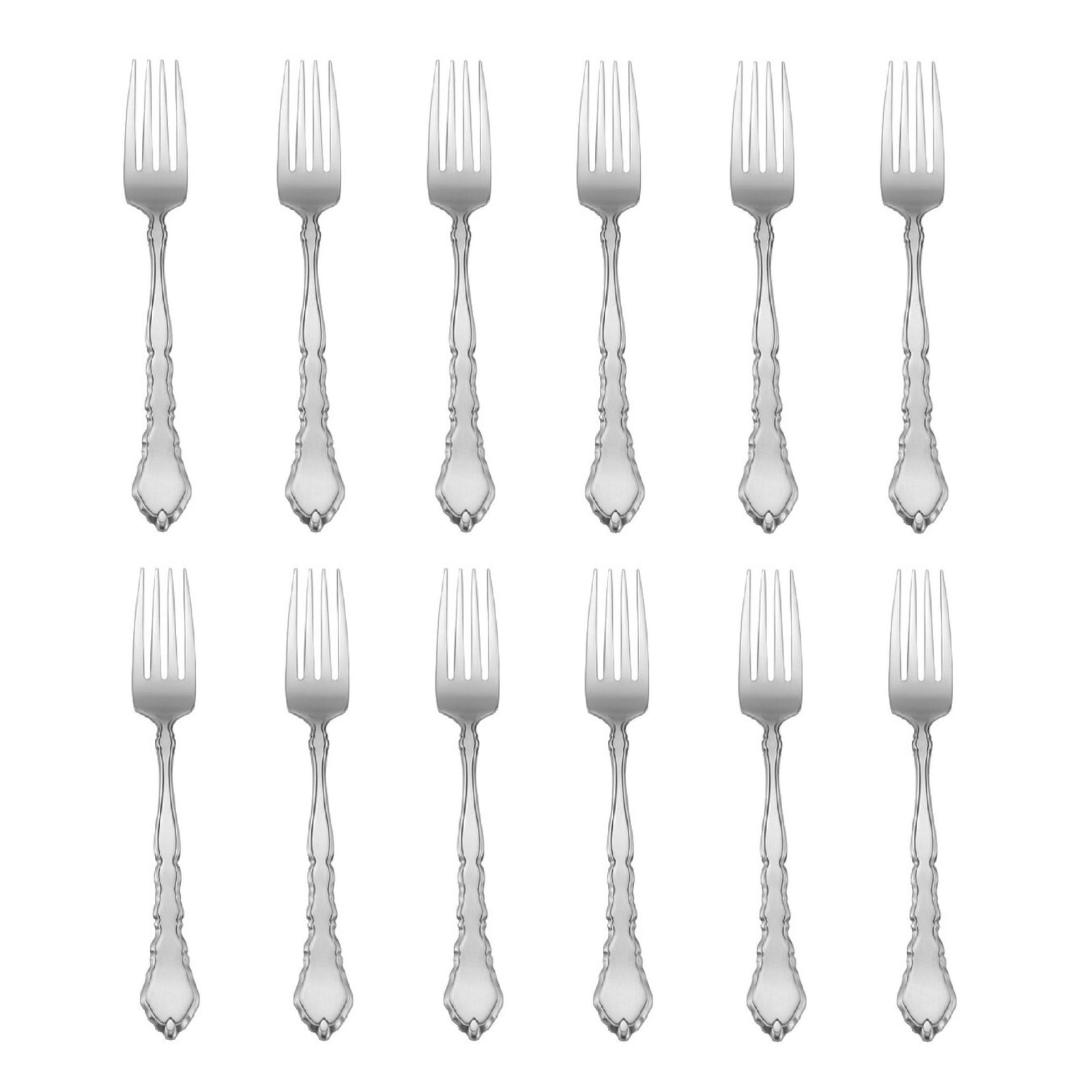 Oneida Satinique 18/8 Stainless Steel Dinner Fork (Set of Twelve)