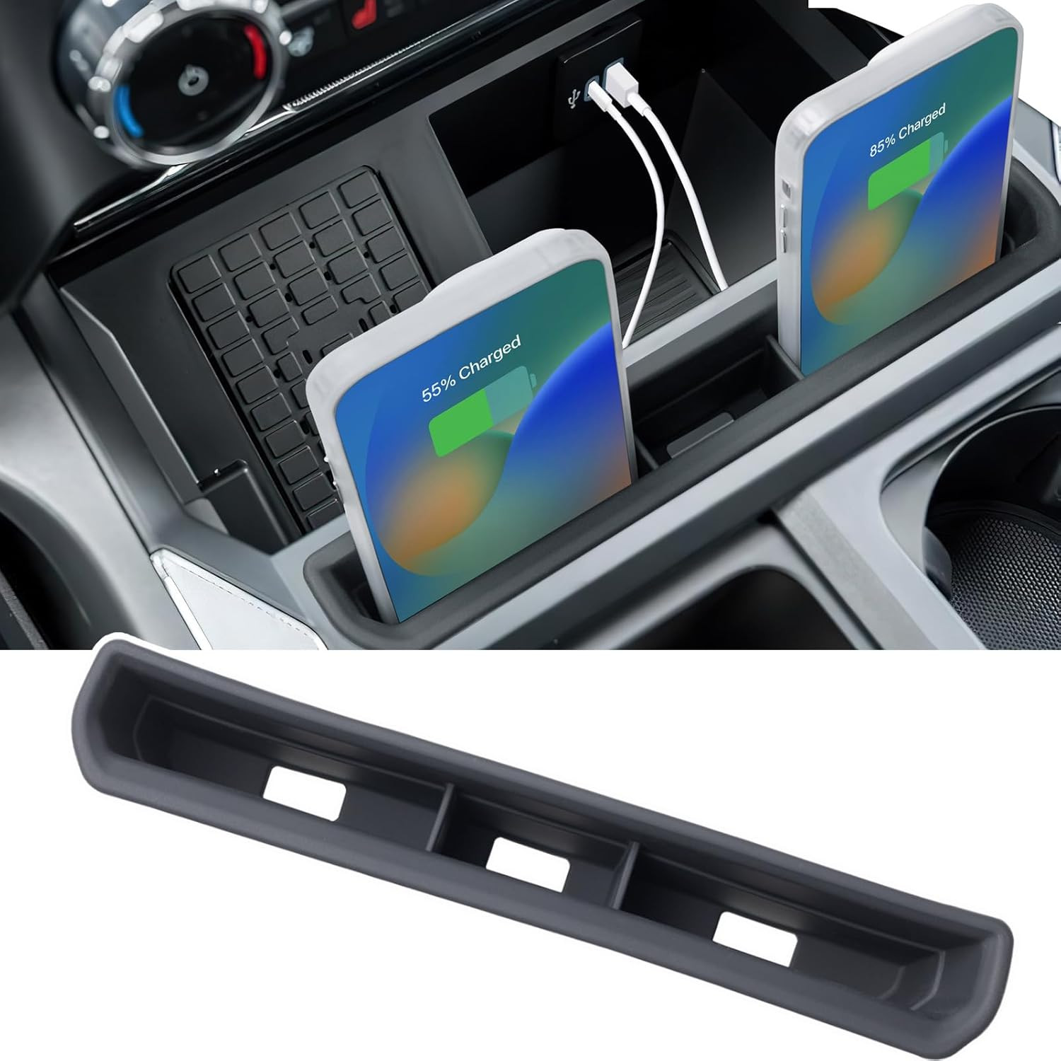 Truck Phone Holder for 2023 2024 2025 2026 Ford F250 F350 F450 F550 Pocket Inser