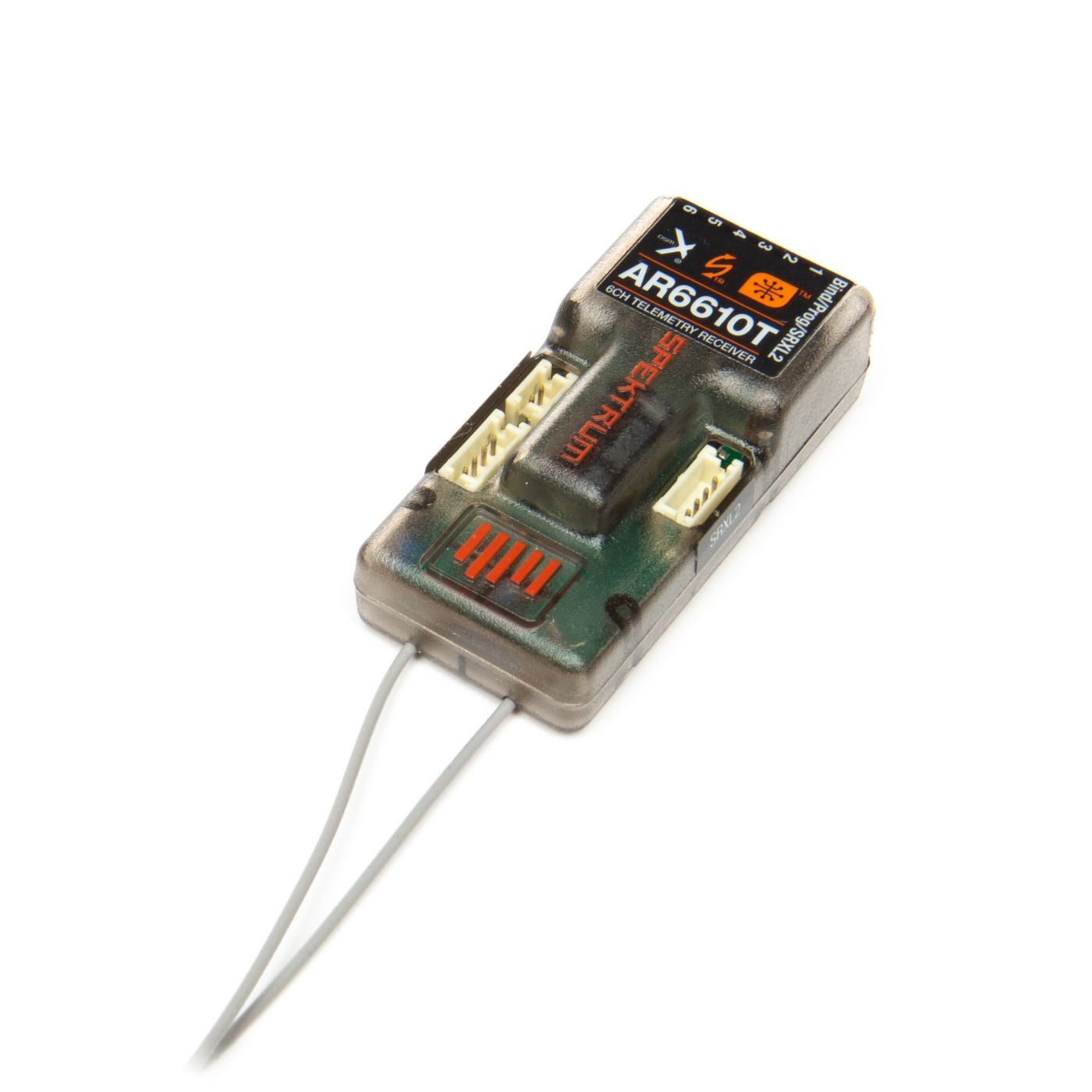 Spektrum AR6610T 6-Channel 2.4Ghz DMSX/DSM2 Airplane Receiver SPMAR6610T