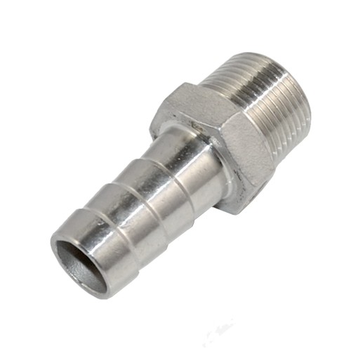 3/4" MALE NPT Thread Pipe to 3/4" Barb Hose Tail End Connector Stainless Steel