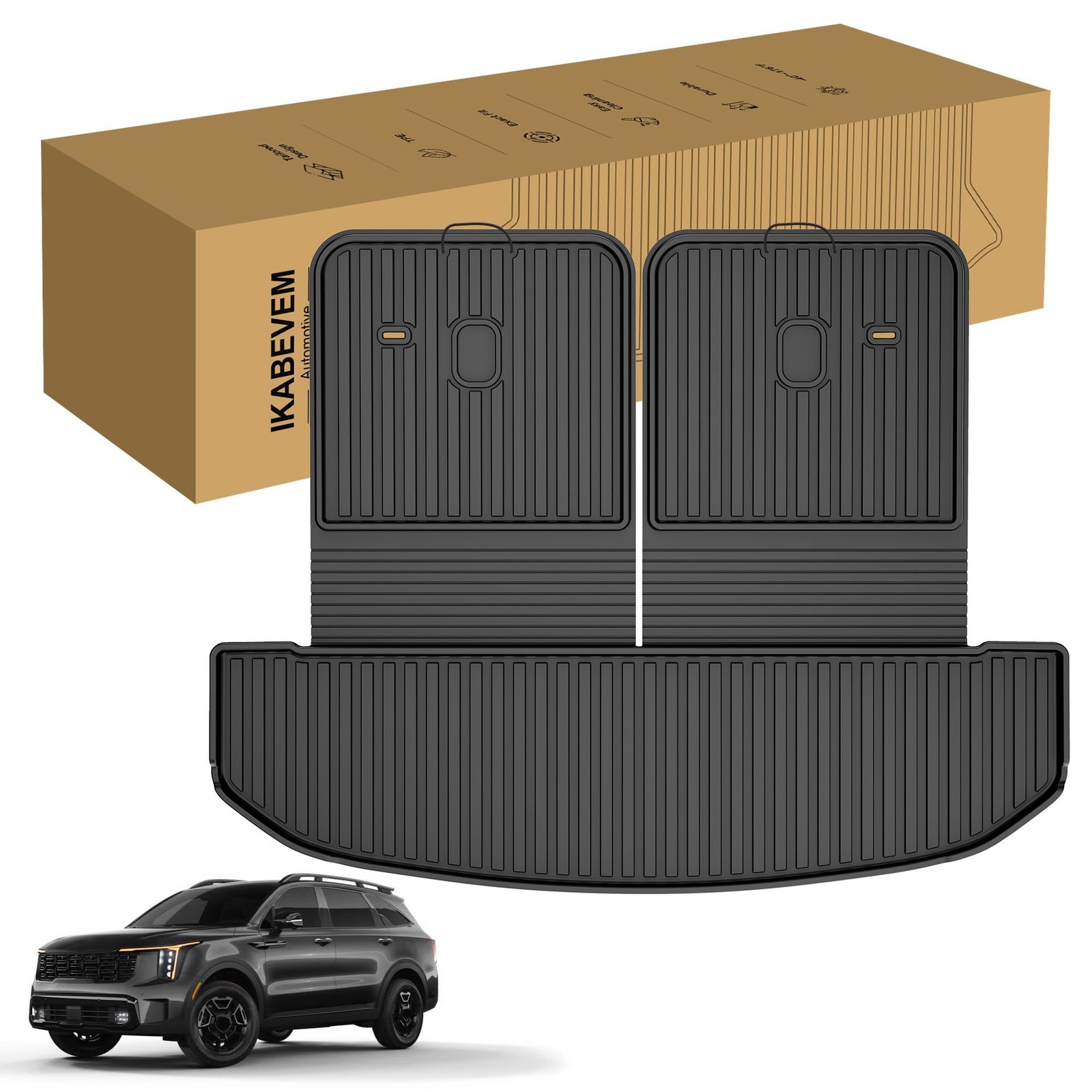 Cargo Mat Compatible with Kia Sorento 2021-2025 2026 Cargo Liner Trunk Mat wi...
