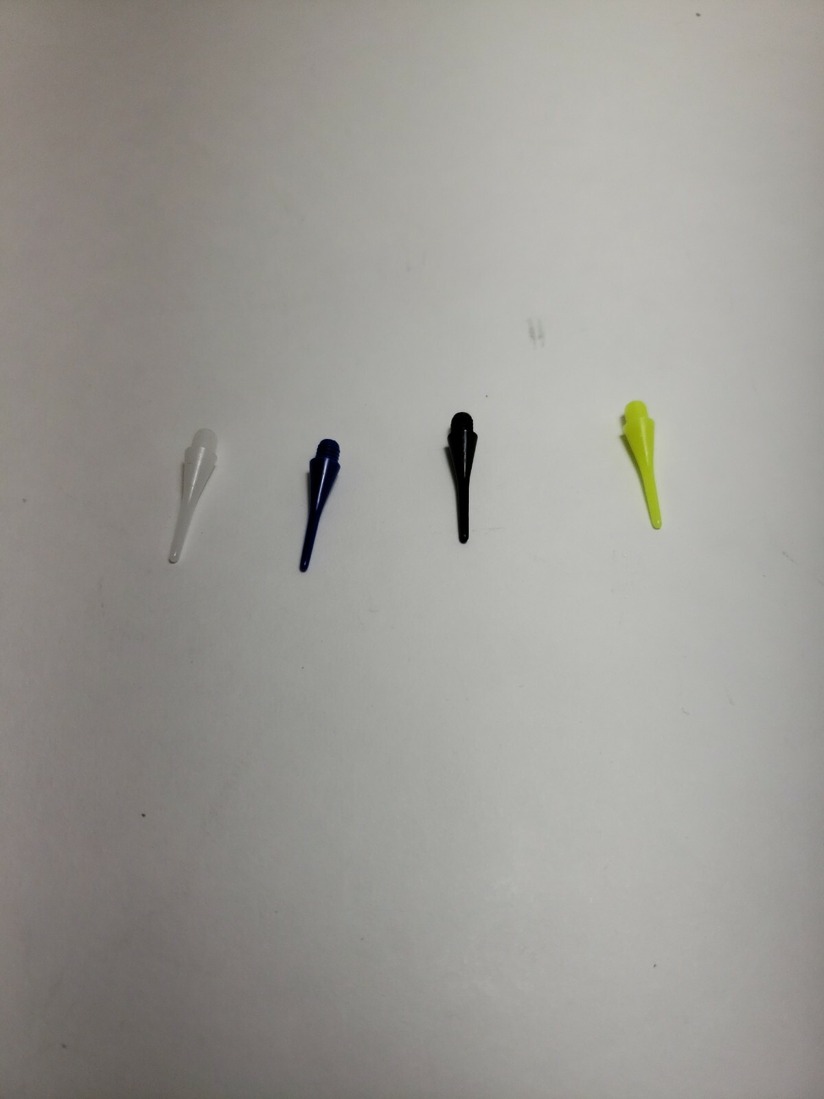 Unicorn Premium Replacement Plastic Dart Tips, opened canister 147 tips