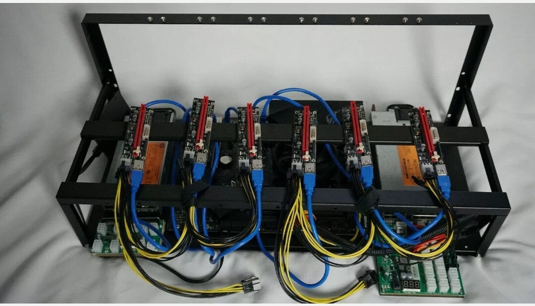 6 GPU Ethereum Open Air Mining Rig Kit – NO GPUs