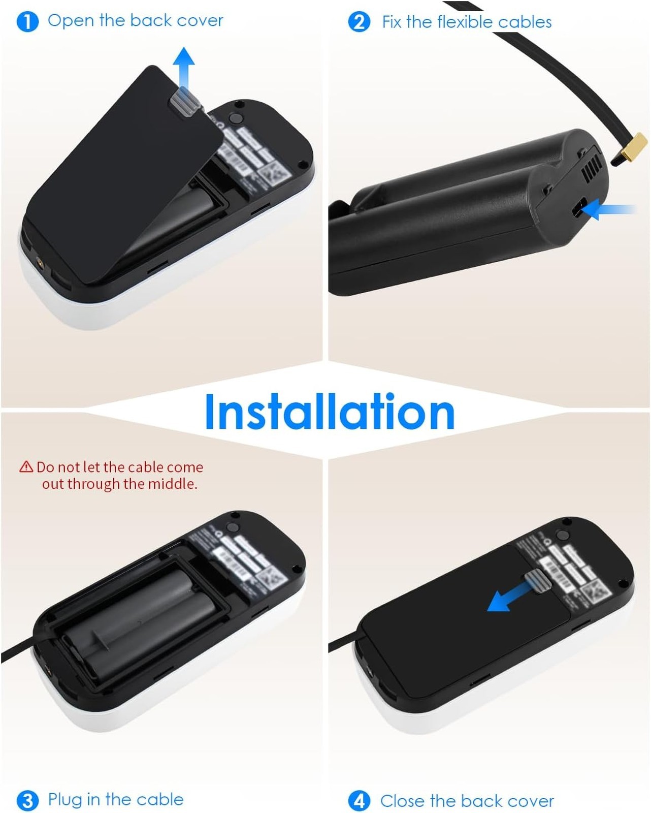 Power Adapter Kit for myQ Smart Garage Video Keypad Adjustable Mount Bracket
