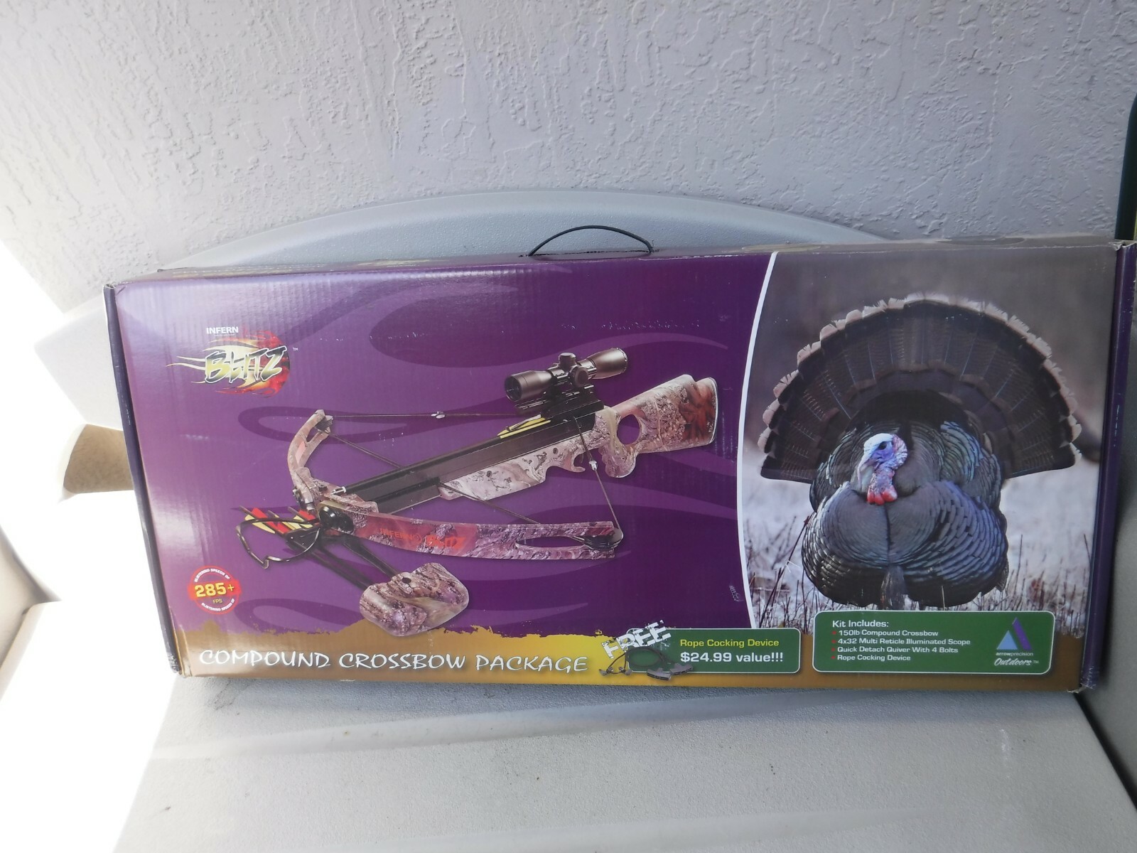 Arrow Precision Inferno Blitz Compound Crossbow Package 4x32 Multi Reticle