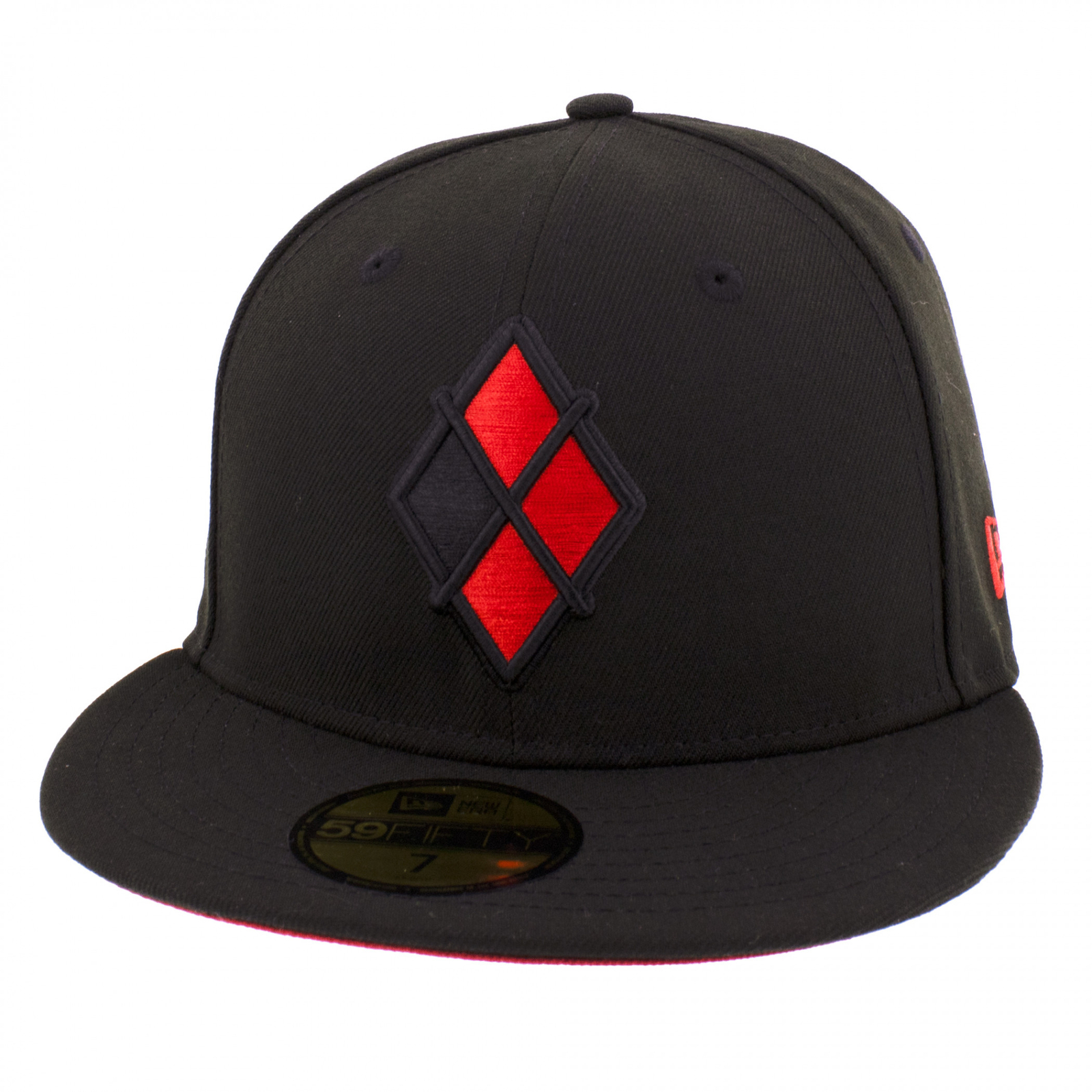Harley Quinn Logo New Era 59Fifty Fitted Hat Black