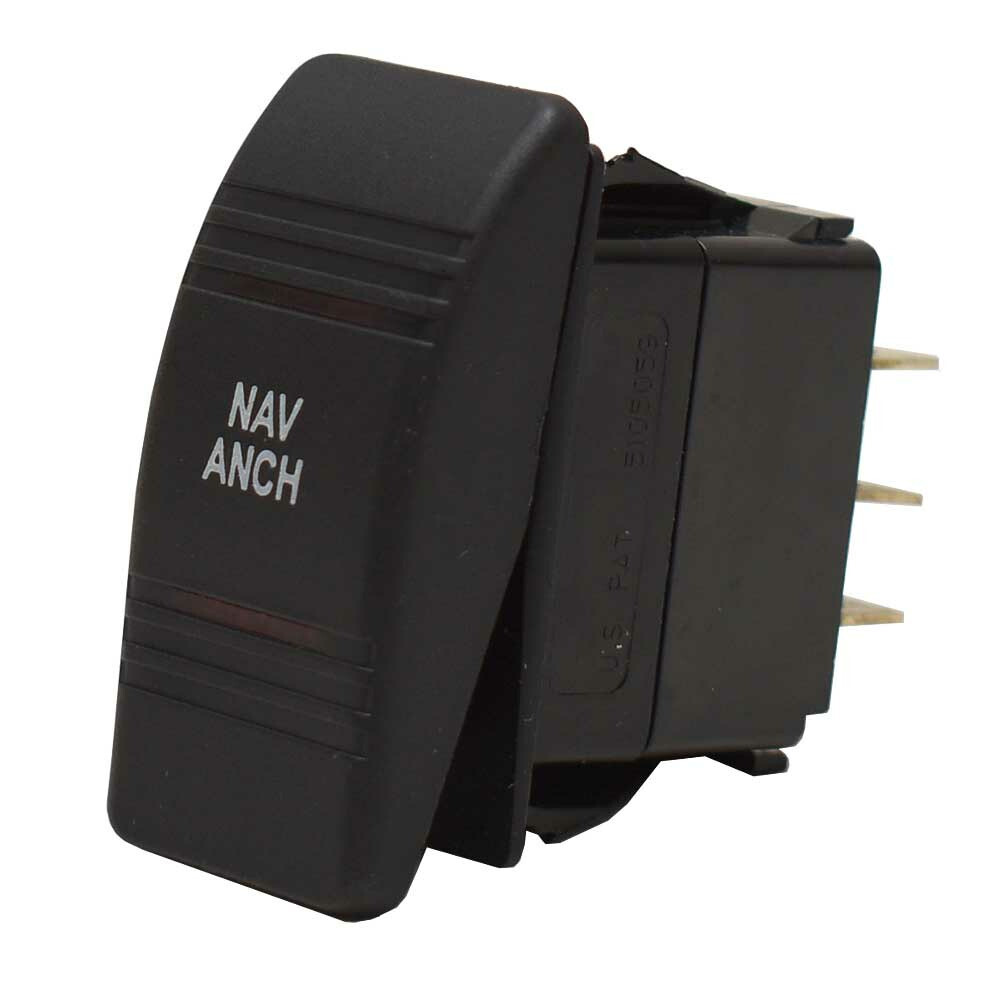 Carling On/Off/On Contura 4 Boat Rocker Switch | NAV/ANCH 4 Spade 12 V
