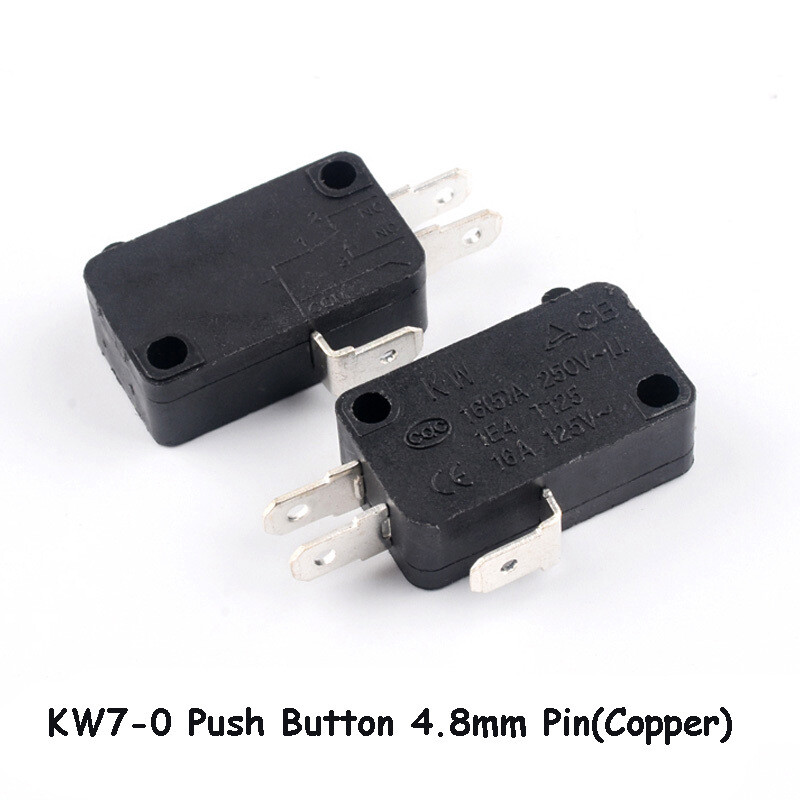 Micro Limit Switch SPDT Microswitch Roller Lever Arm Actuator 4.8/6.3mm Pin KW7-