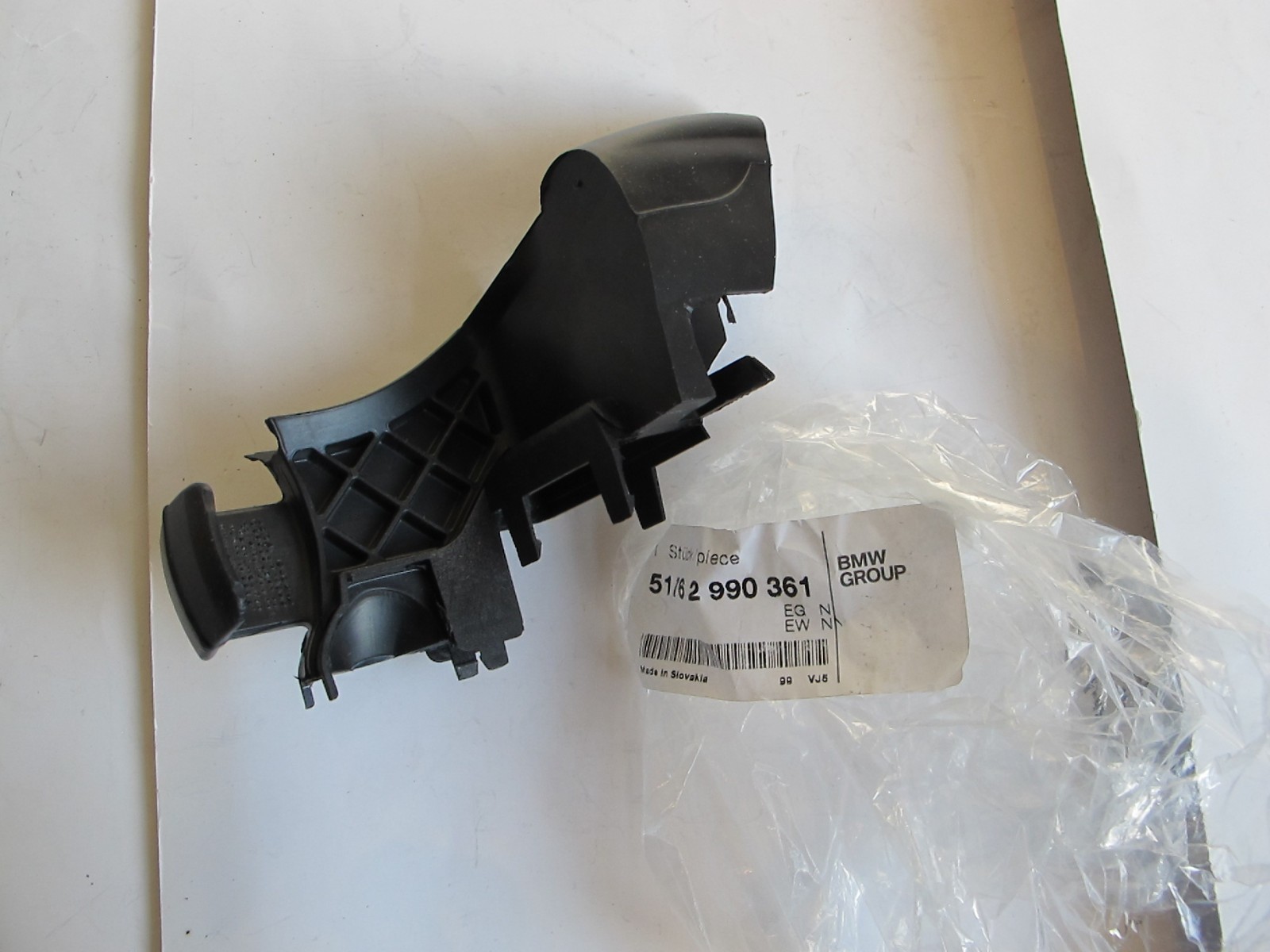 BMW 51762990361 Molded upper part, front hatch, left NEW
