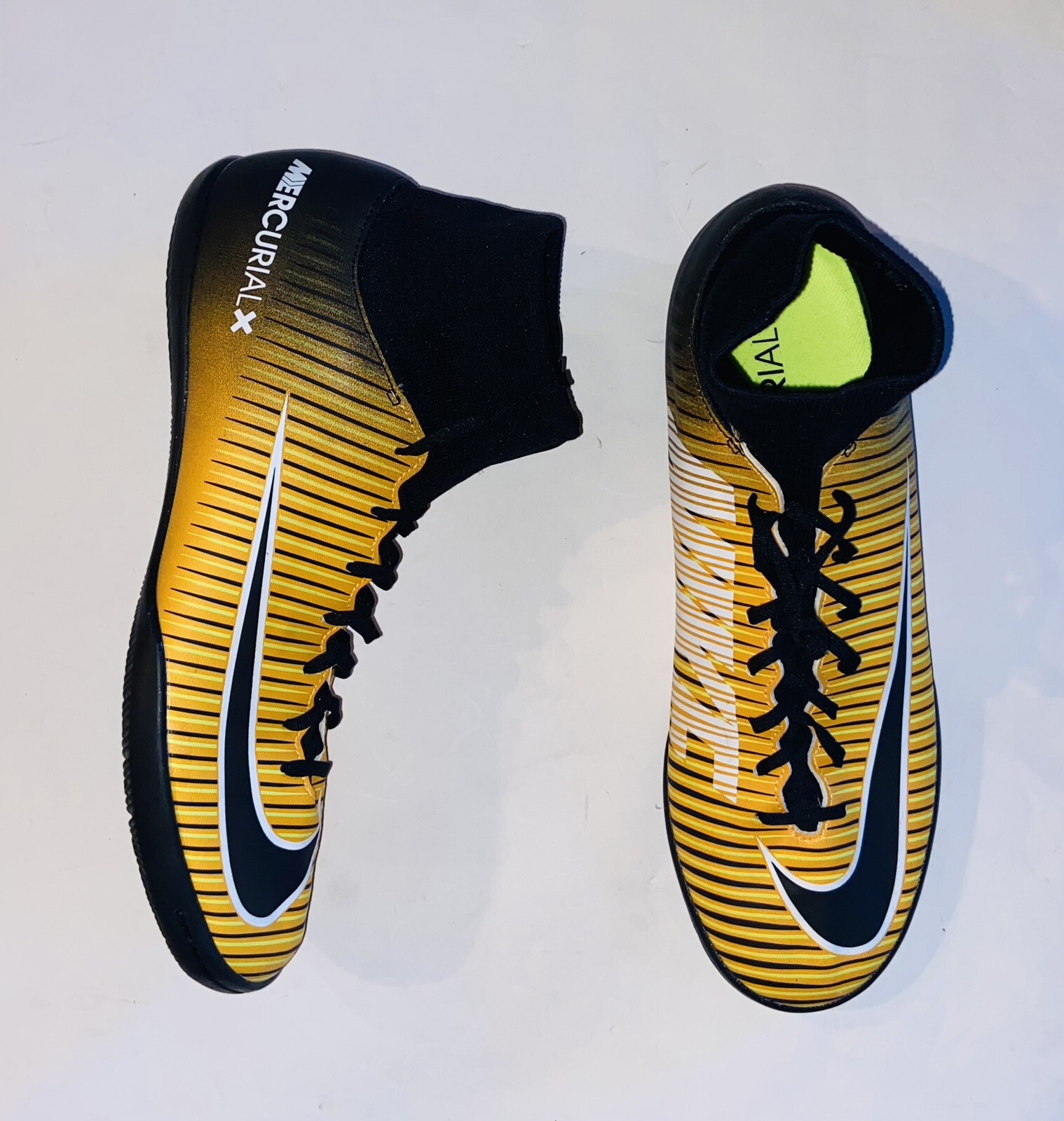 Nike MercurialX Victory DF Mens Size 11.5 903613 801 Black Orange Soccer Shoes