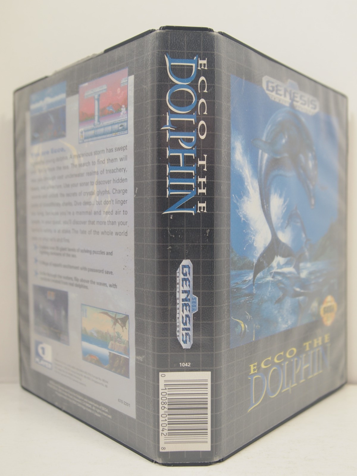 Ecco The Dolphin Case (SEGA Genesis) Authentic BOX ONLY