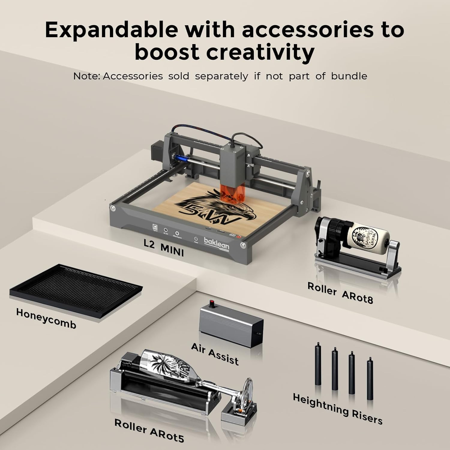 10W Laser Engraving Machine - High Precision Desktop Cutter for DIY Projects