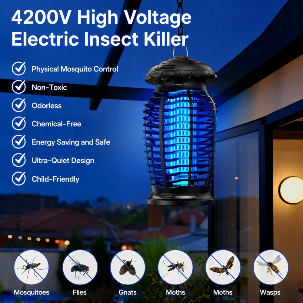 Electronic Bug Zapper Mosquito Killer Fly Trap Lamp Electronic Fly Insect Trap