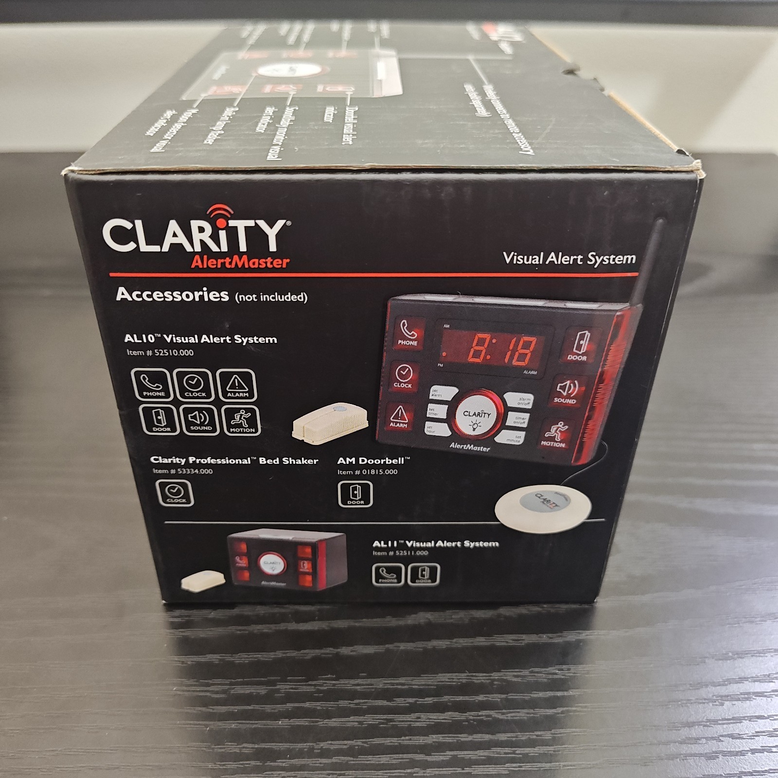 Clarity AlertMaster Visual Alert AL10 Base System AL12 Remote Receiver