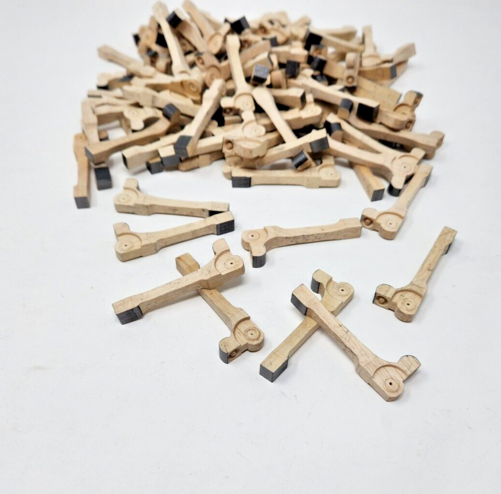 Wood Compact Action Piano Jacks NO FLANGES- Set of 90