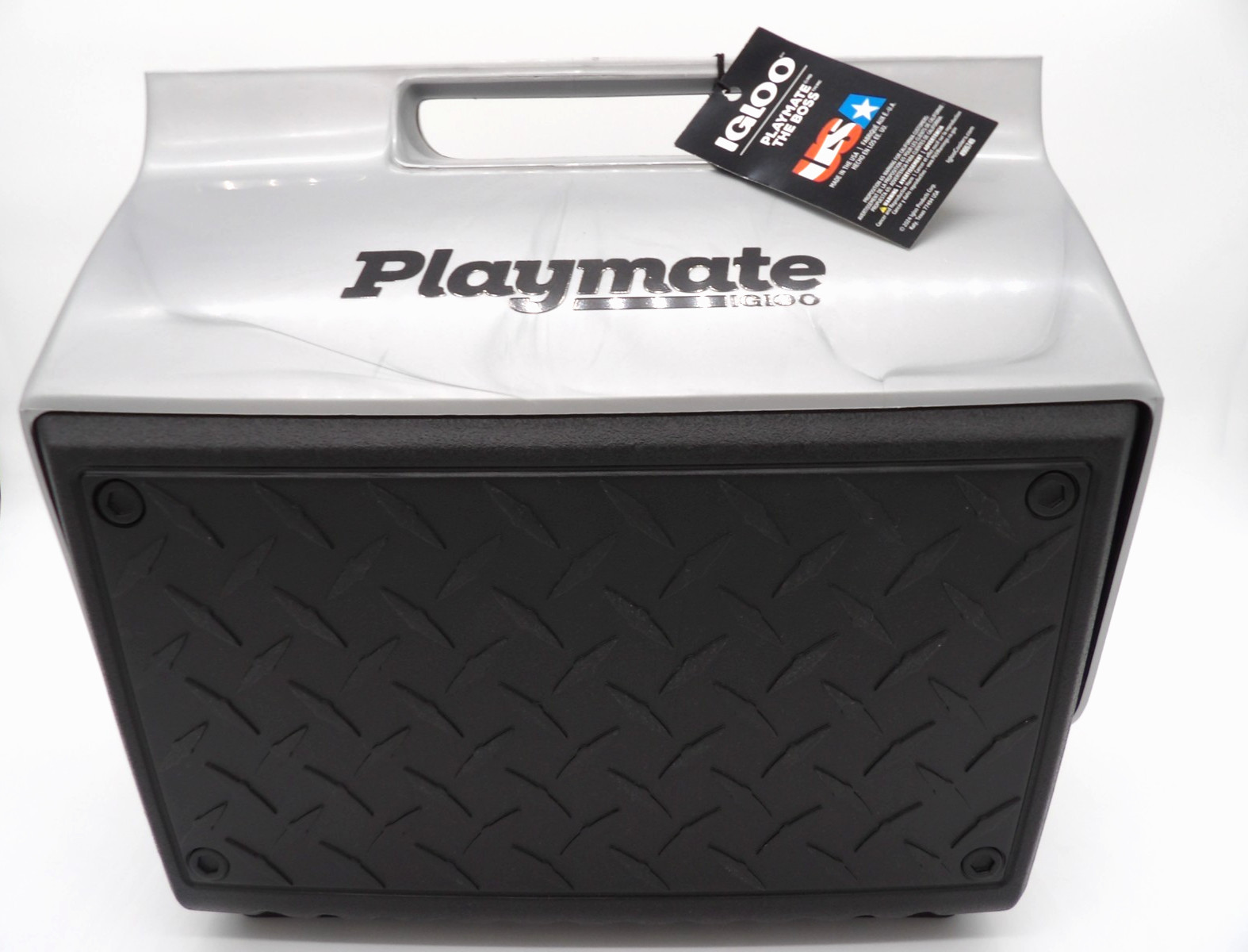 IGLOO Playmate "The Boss" 14 qt. Hard Cooler Ice Box - Black/Silver - New/Other