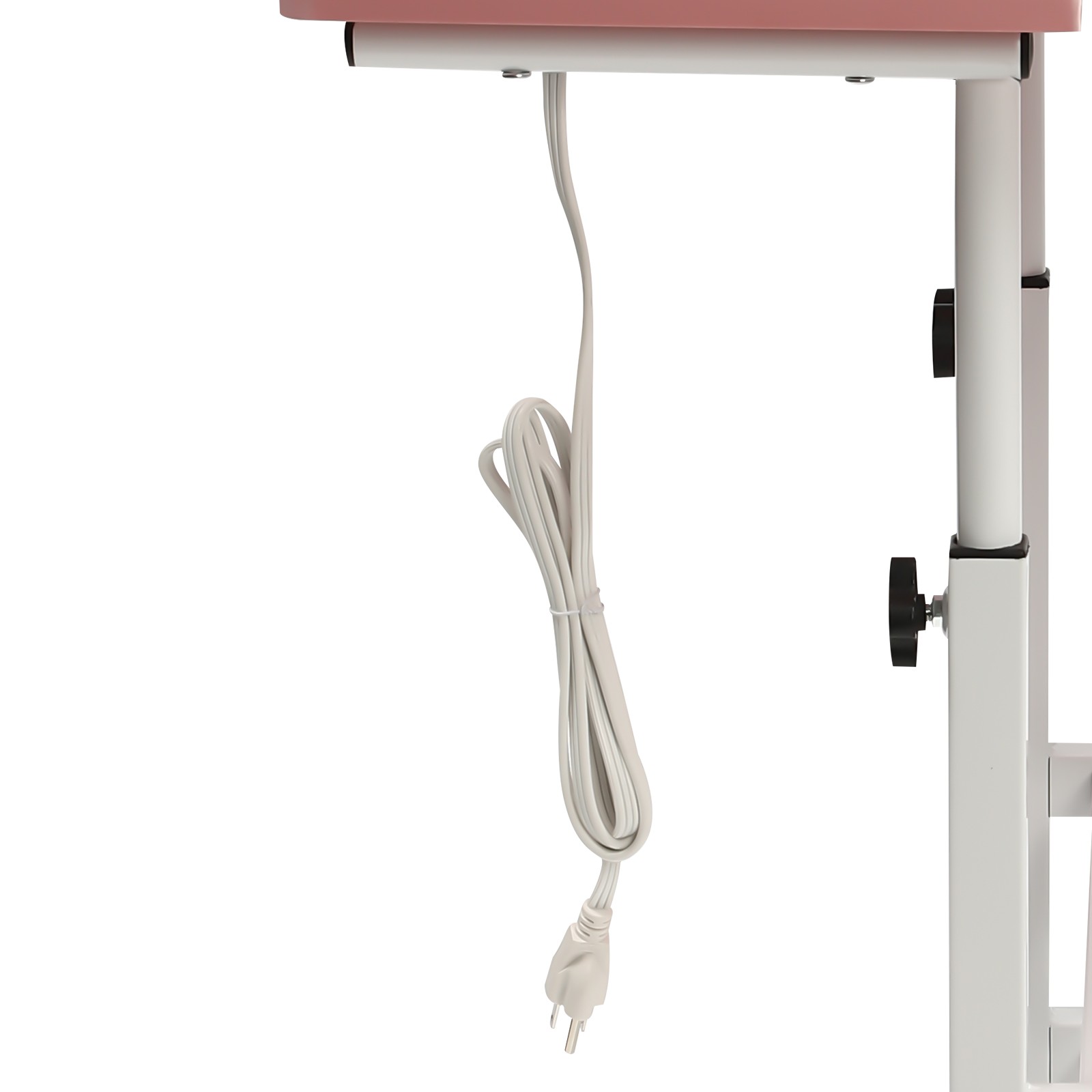 Mobile Adjustable Standing Desk with Dual Desktop for Home & Office