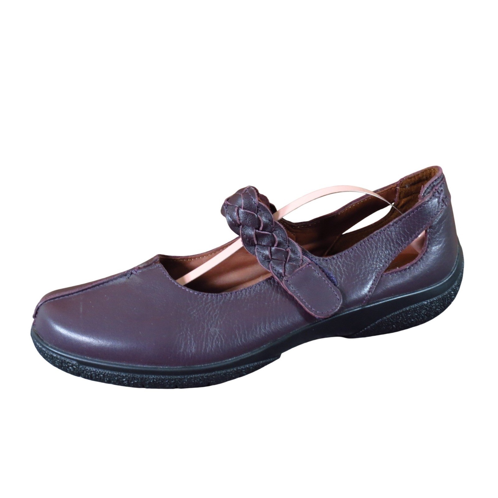 Hotter Shake II Women Mary Jane Shoe Size 9.5 Comfort Walking Purple Leather