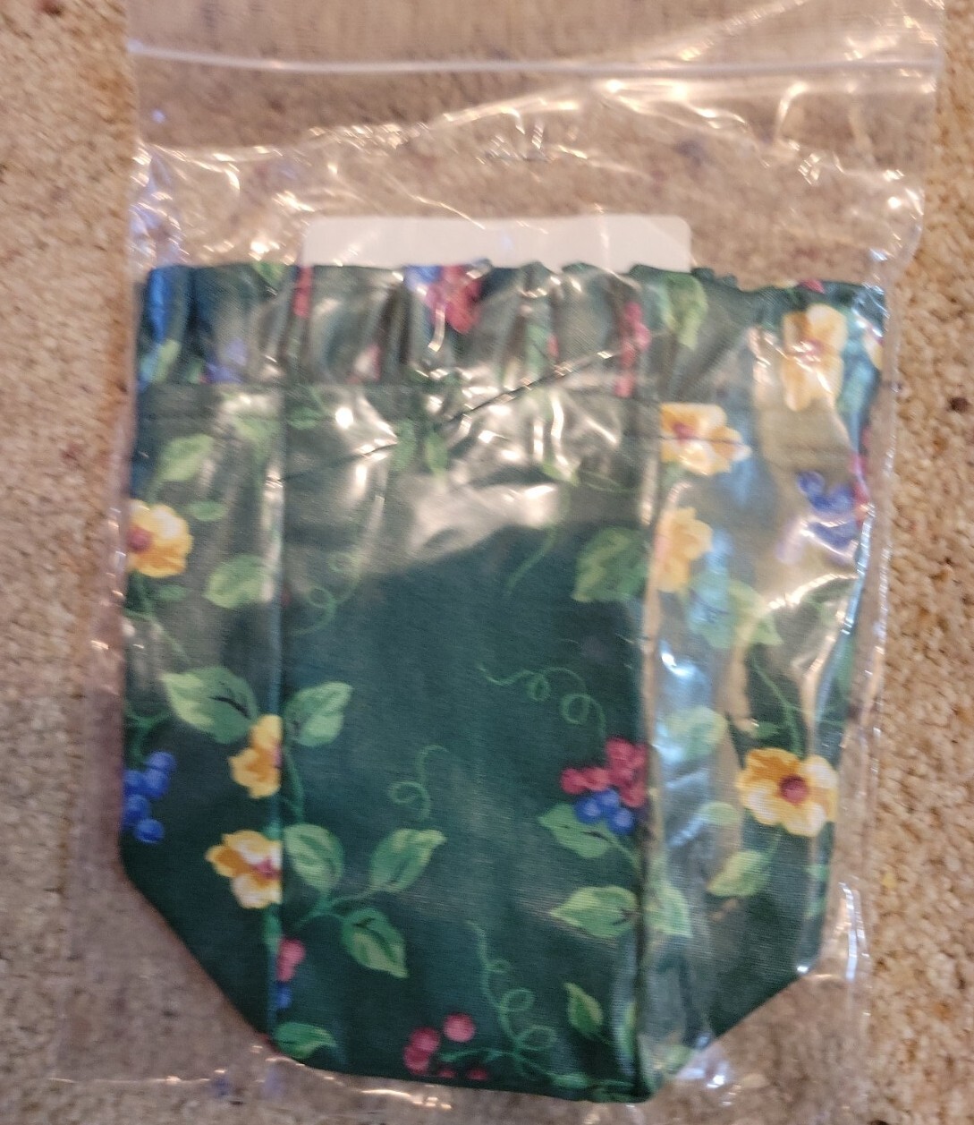 Longaberger 1998 Horizon of Hope Basket Fabric Liner Emerald Vine # 2493710 NEW!