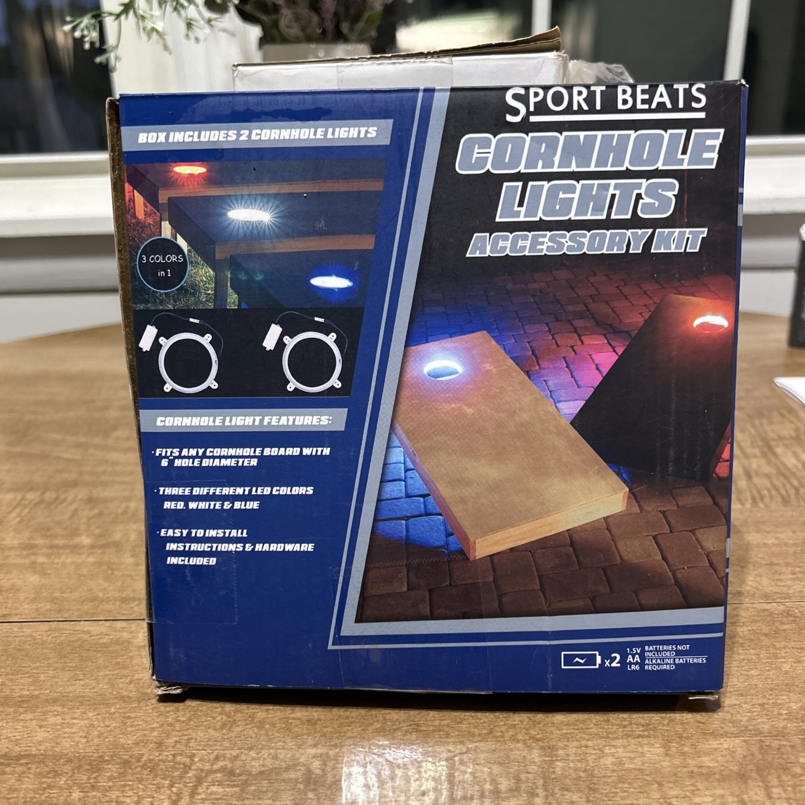Sport Beats Cornhole Lights 2 Piece 3 Colors New In Box (Open Box)