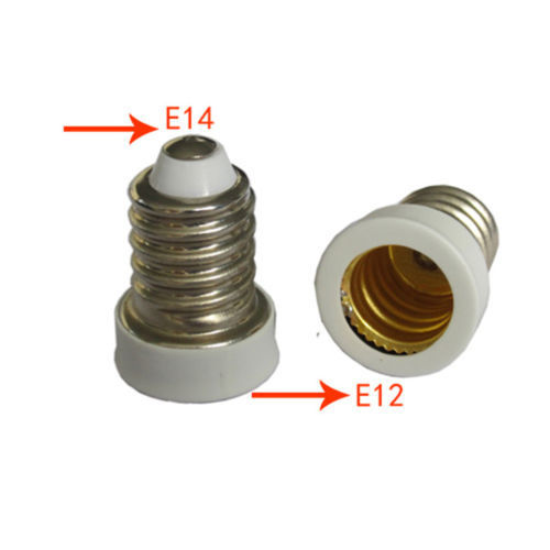 10pc E14 Convert To E12 Adapter Lamp Holder Base Sockets Light Bulbs Candelabra