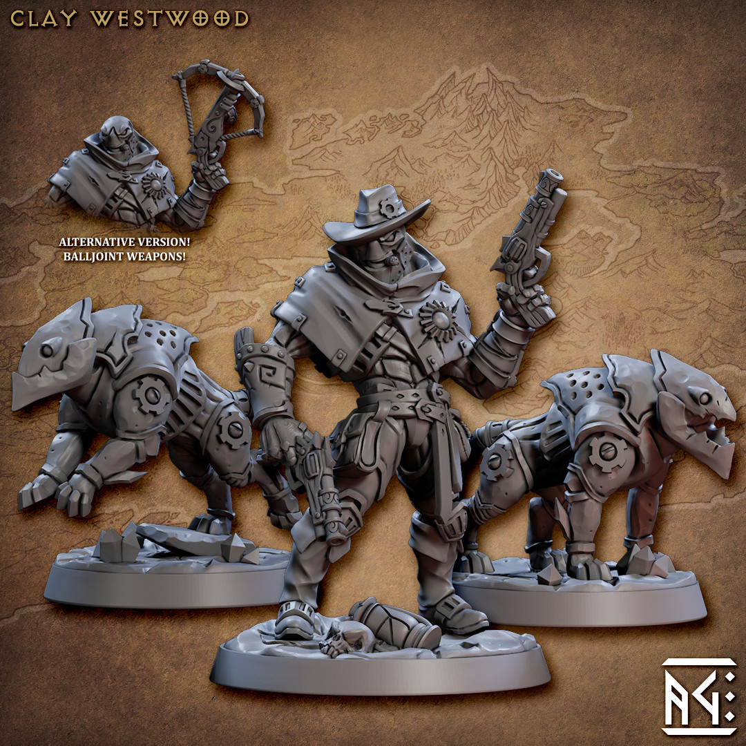 Golem Warforged Hero - Gunslinger - Artisan Guild - Dungeons and Dragons