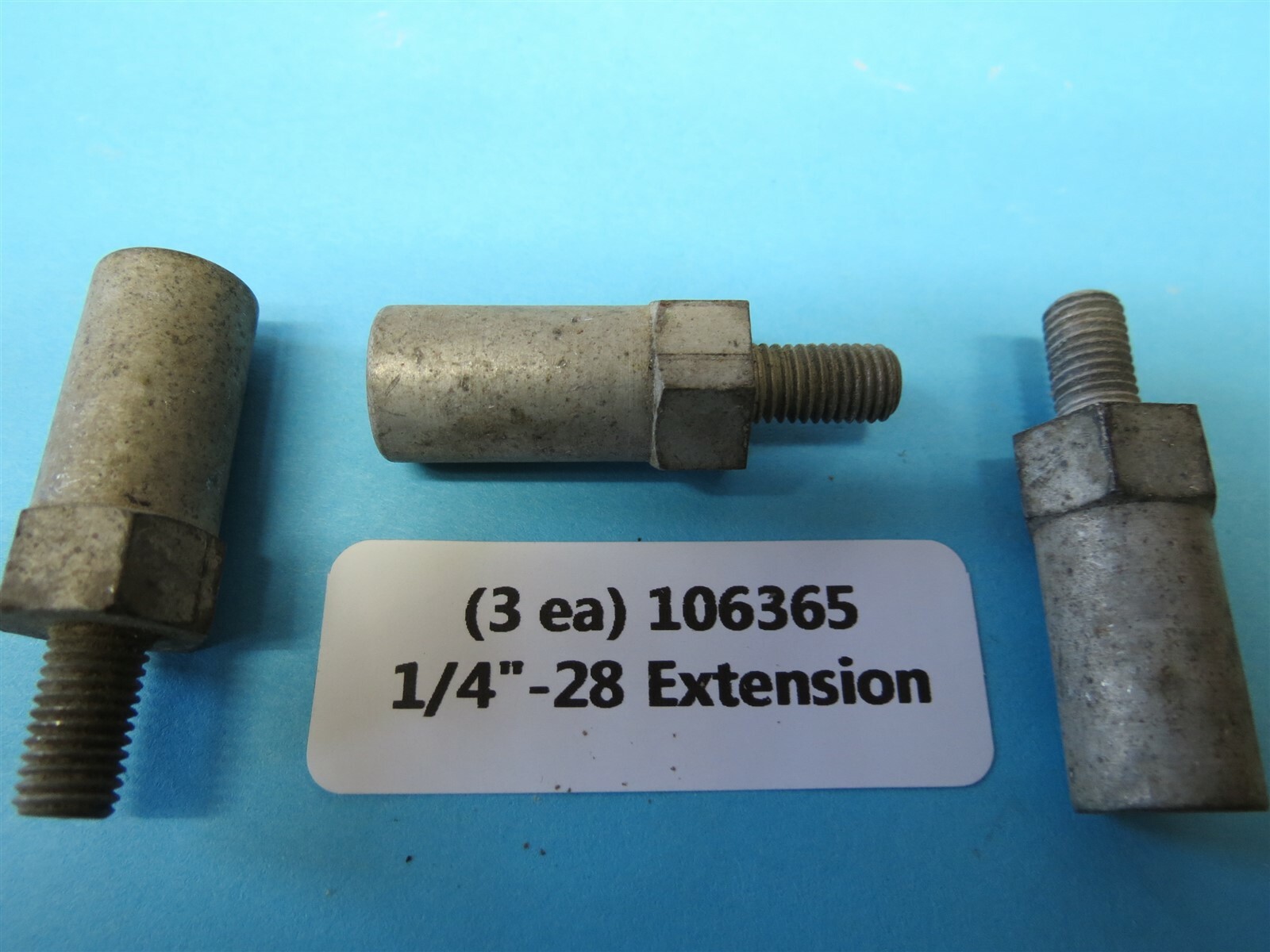 1/4"-28 Dual Threaded Stud Rod End Extension 106365 Aircraft (3 each)