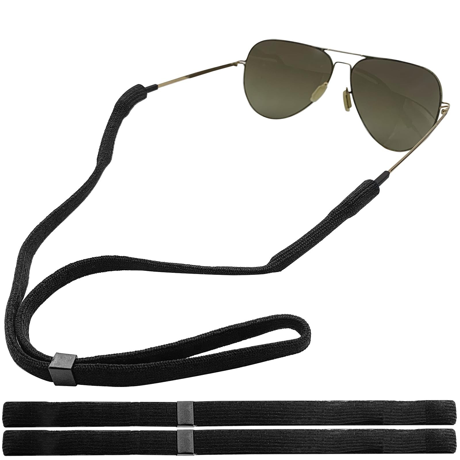 3 Pack Adjustable Nylon Glasses Strap, Neck Eyewear Lanyard Holder