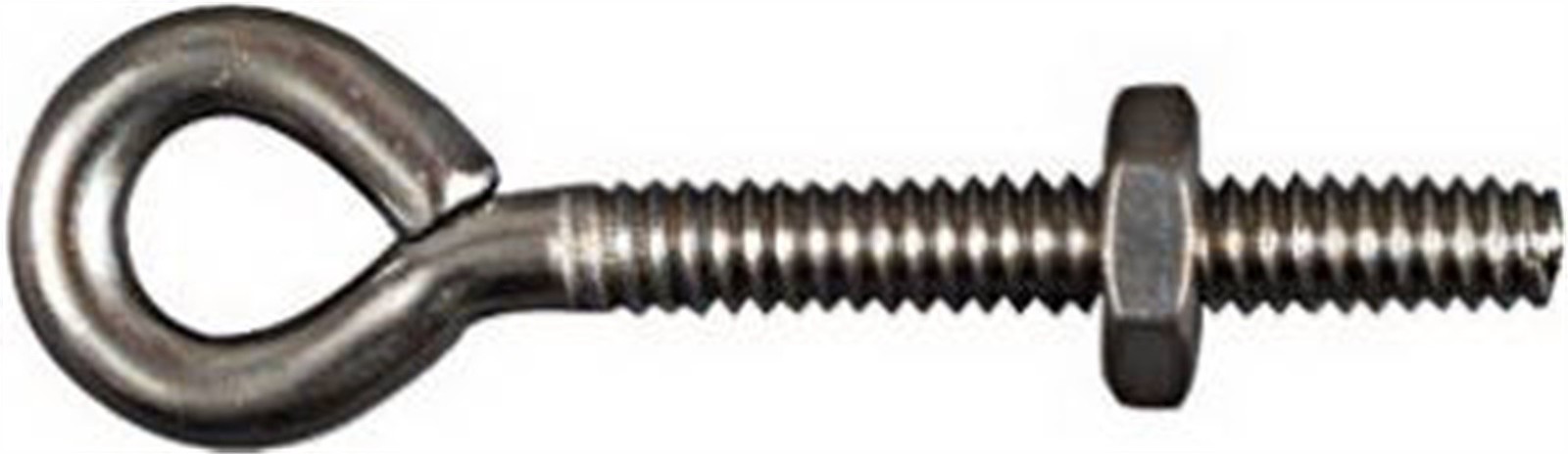 National Hardware 3/16 in. S X 2 in. L Stainless Steel Eyebolt Nut Included