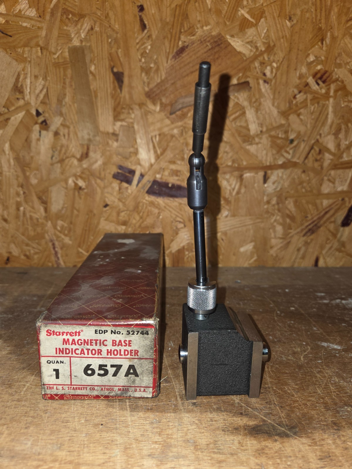 Starrett 657A Magnetic Base Indicator Holder Made in USA
