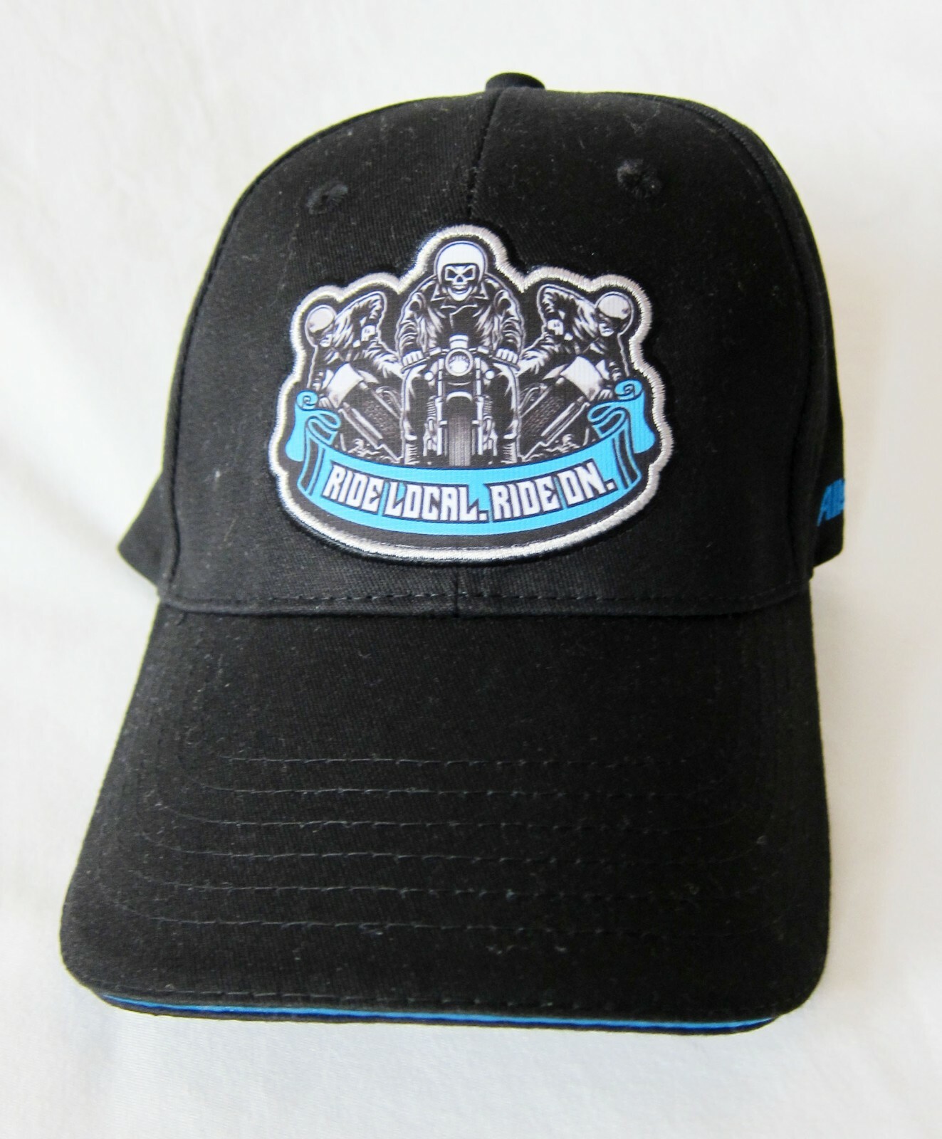 Allstate Motorcycle Skeleton Biker Adjustable Black Baseball Cap