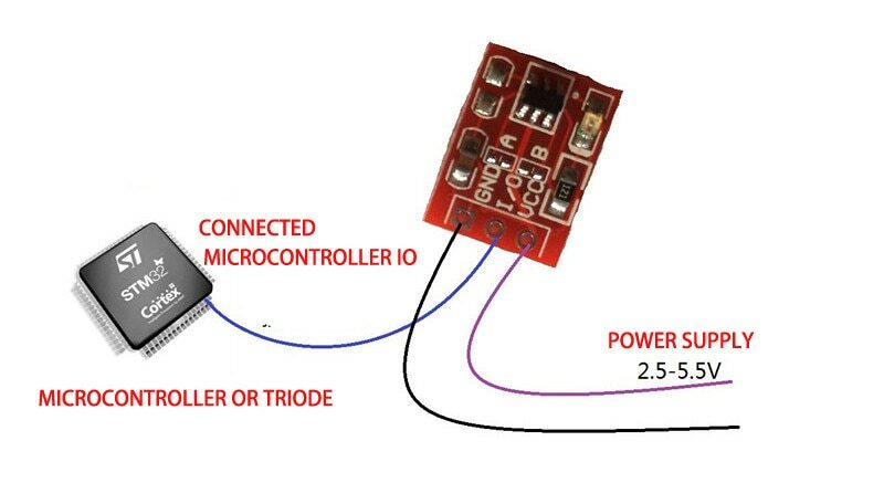 10pcs TTP223 Capacitive Touch Sensor Modules, Self-Locking Switch for Arduino