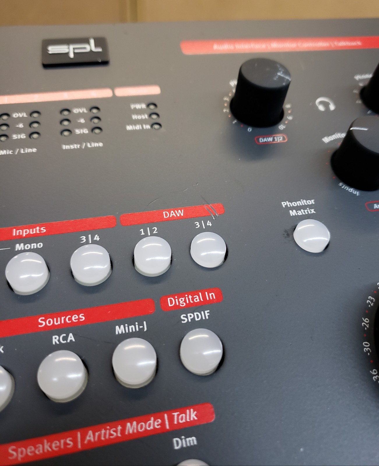 SPL Crimson 3 Pro Audio USB Interface Monitor Controller - Talkback - 1700 - V3