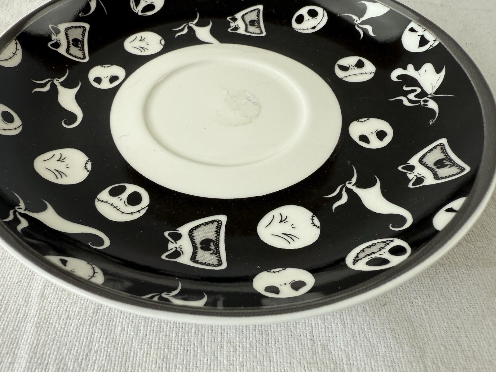 The Nightmare Before Christmas Jack Skellington replacement Saucer only NO CUP