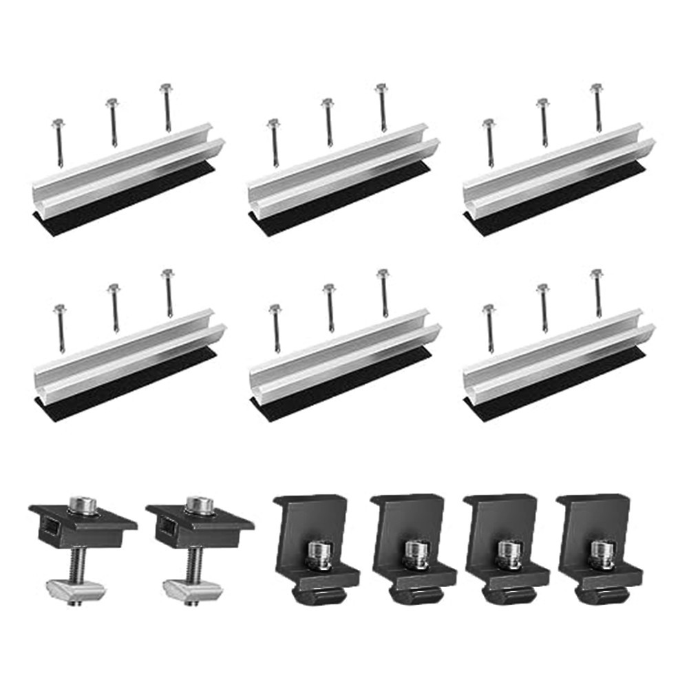 Easy Install Solar Panel Mount Kit for Flat Roofs and Yachts Aluminium Alloy